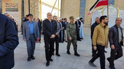 گزارش تصویری|حضور سرپرست و کارکنان بهزیستی فارس در مراسم تشییع شهدای امنیت