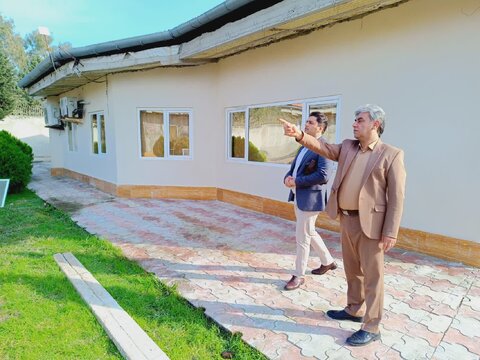 بازدید مدیران بهزیستی قم از امکانات رفاهی مجتمع شهید بهشتی خزرآباد