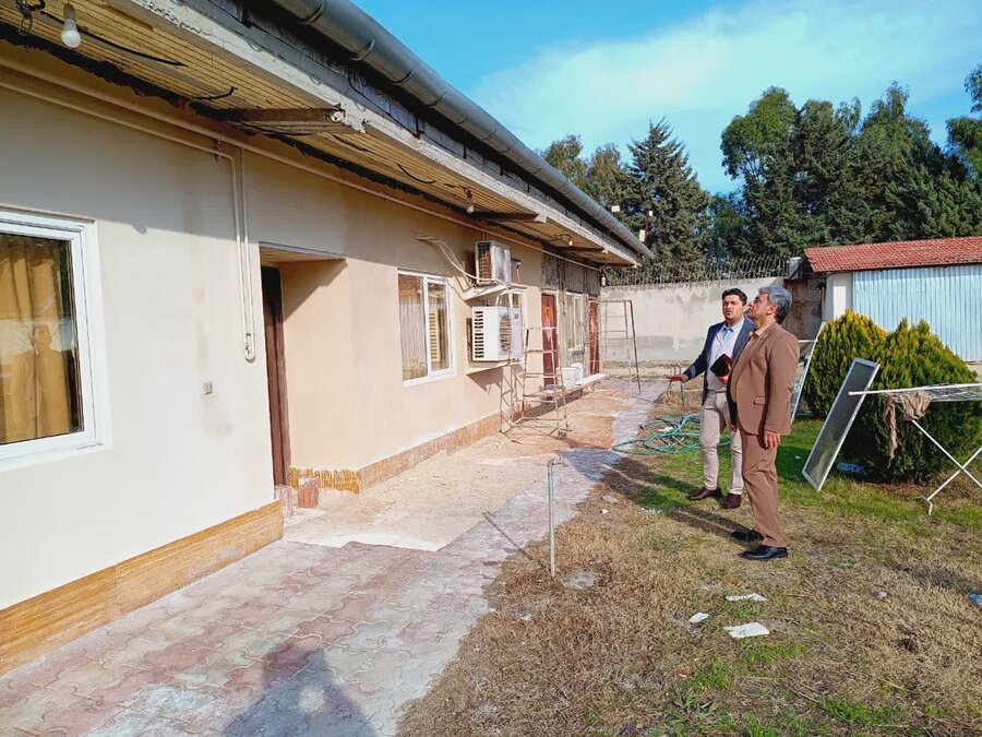 بازدید مدیران بهزیستی قم از امکانات رفاهی مجتمع شهید بهشتی خزرآباد