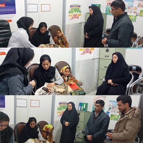 بازدید نظارتی کارشناسان توانبخشی از پایگاه دائمی شنوایی سنجی نوزادان شهرستان سربیشه