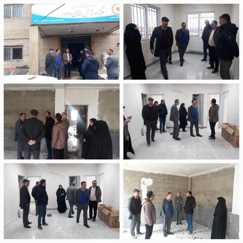 املش /بازدید مسئولین بهزیستی از پروژه بازسازی  و تعمیرات ساختمان اداری  شهرستان