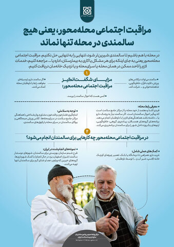 اینفوگرافیک | مراقبت اجتماعی محله‌محور، یعنی هیچ سالمندی در محله تنها نماند