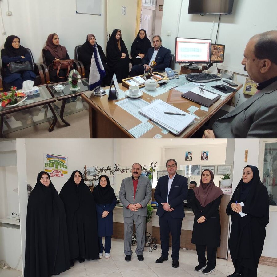  دیدار کارشناسان ستادی حوزه توانبخشی با رییس ثبت احوال بشرویه