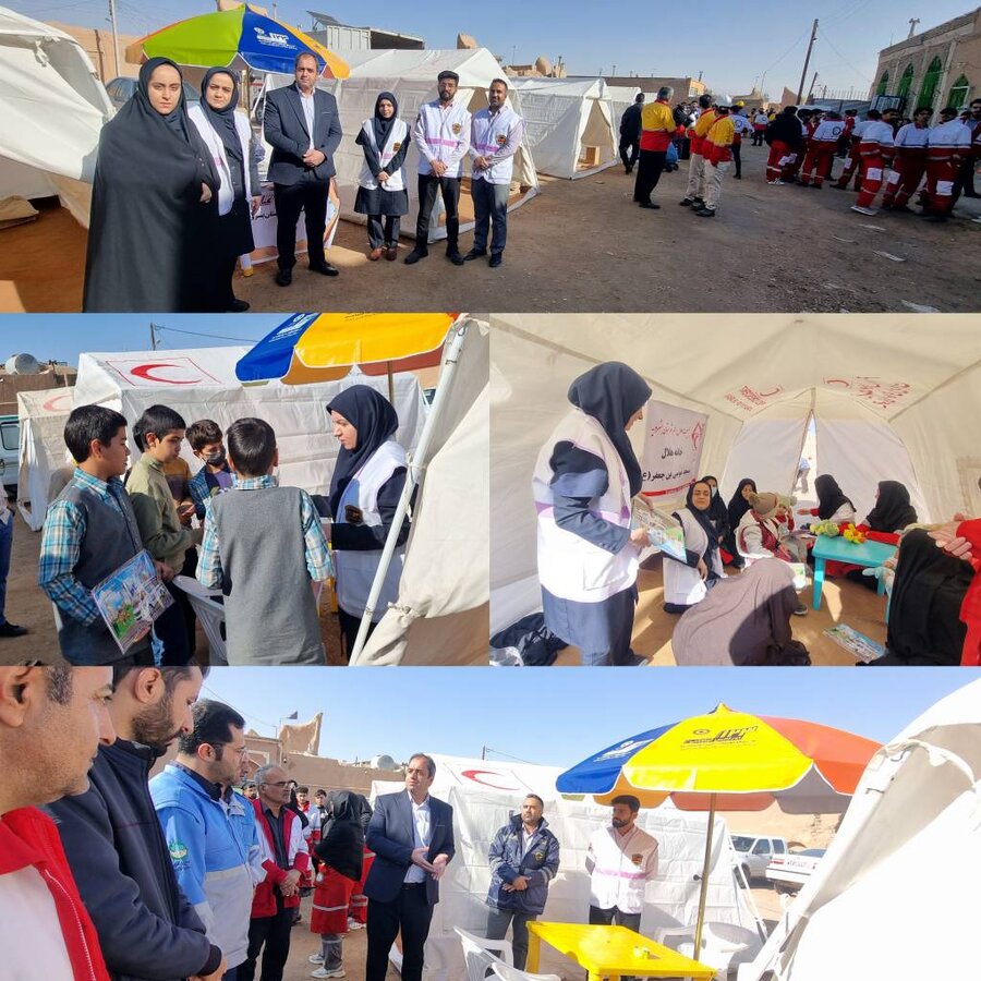 برگزاری مانور زلزله در شهرستان بشرویه با حضور تیم اورژانس اجتماعی بهزیستی