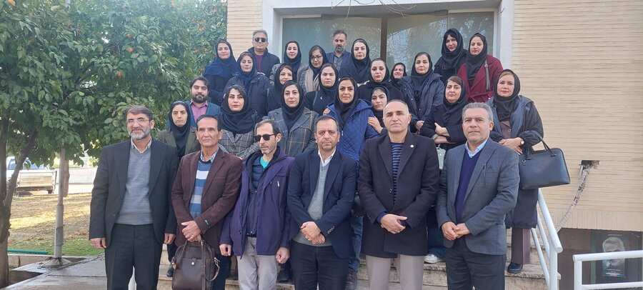 دیدار حميد گودرزي سرپرست بهزیستی استان با مشاوران ۱۴۸۰ بهزیستی فارس