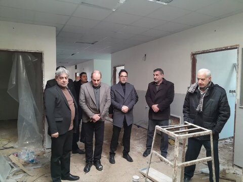 گزارش تصویری/ بازدید مدیرکل بهزیستی قم از ساختمان در دست احداث مرکز توانبخشی دستجرد
