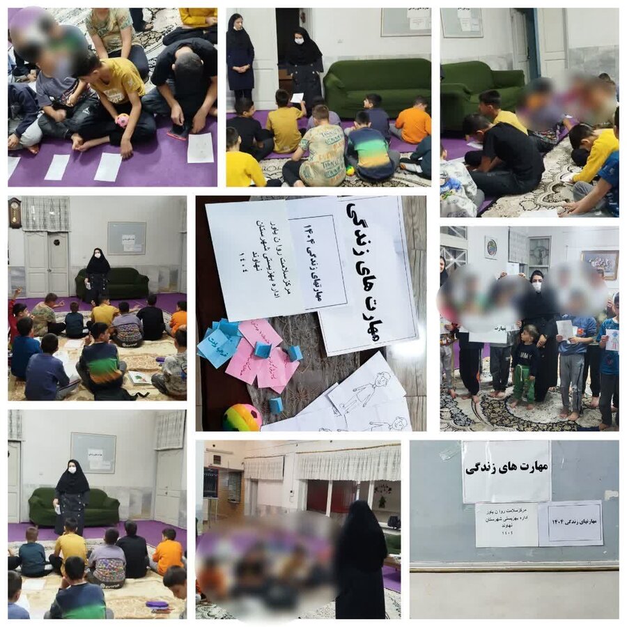 کارگاه مهارت‌های زندگی برای کودکان و نوجوانان بهزیستی نهاوند برگزار شد