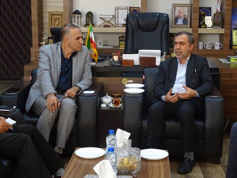 دیدار معاون اجتماعی و پیشگیری از وقوع جرم دادگستری فارس با سرپرست بهزیستی استان