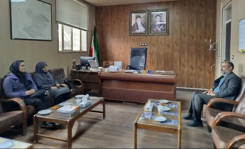 دیدار سرپرست بهزیستی شهرستان بویین زهرا با بخشدار دانسفهان