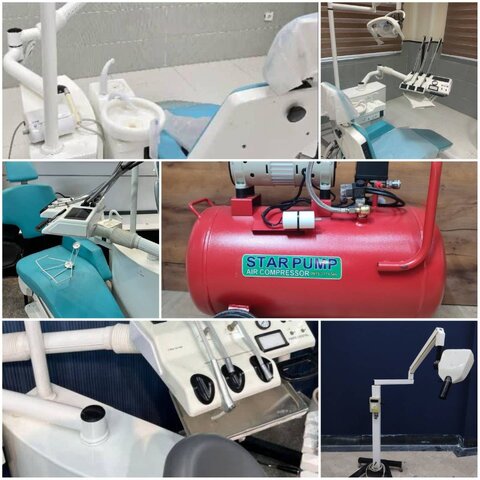 تهیه یونیت دندانپزشکی توسط مؤسسه خیریه قمر بنی‌هاشم (ع) شاهرخت