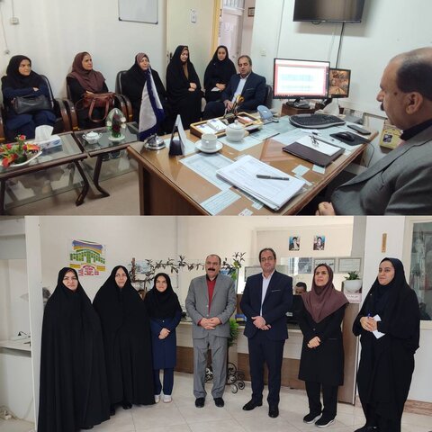  دیدار کارشناسان ستادی حوزه توانبخشی با رییس ثبت احوال بشرویه