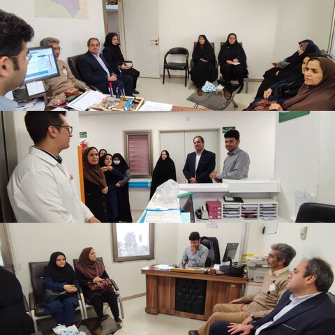 دیدار کارشناسان ستادی حوزه توانبخشی با رییس بیمارستان امام رضا(ع)بشرویه