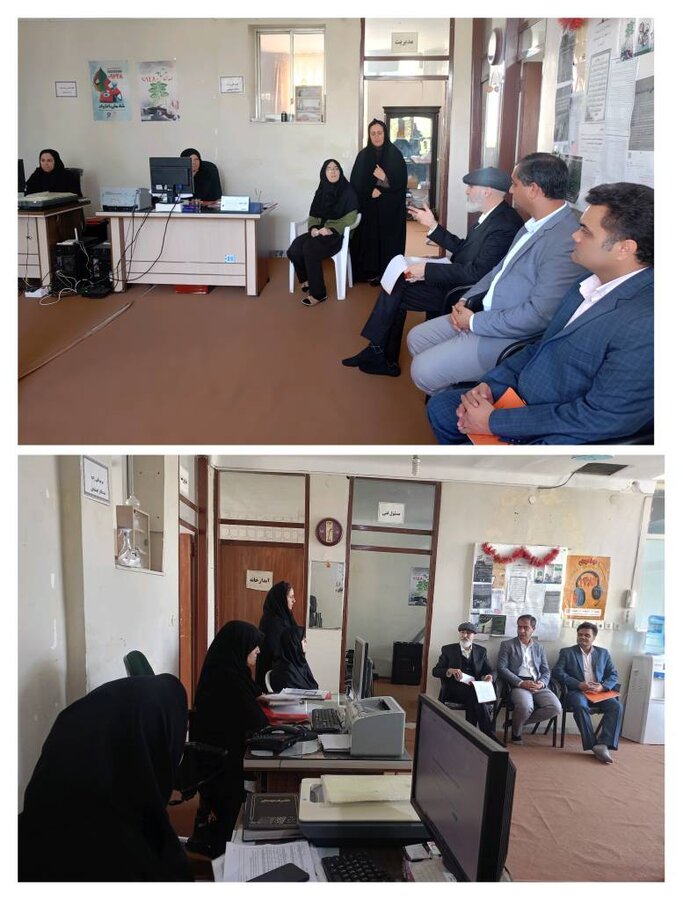 بازدید میدانی مسئولان استانی از مرکز مثبت زندگی طبس: تبیین طرح کالابرگ و پایش شاخص‌های کیفیت خدمات