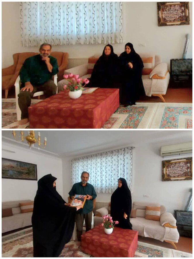 دیدار با خانواده پاسدارجانباز دوران دفاع مقدس در آستانه دهه مبارک فجر و روز پاسدار