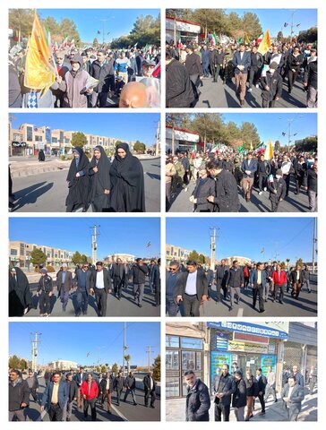 کارکنان بهزیستی استان هم دوشادوش دیگر آحاد جامعه درراهپیمایی بیداری مردم ایران شرکت کردند