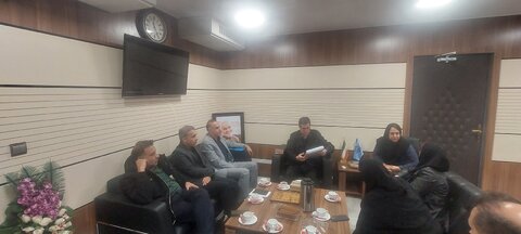 جلسه ی سرپرست بهزیستی فارس با مدیر کل تأمین اجتماعی اجتماعی استان