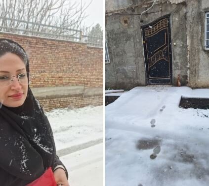 خدمت ادامه دارد؛ بازدید کارشناس  توانبخشی بهزیستی گلستان از مرکز رشدی–هوشی امیرالمؤمنین (ع) رامیان در روز برفی