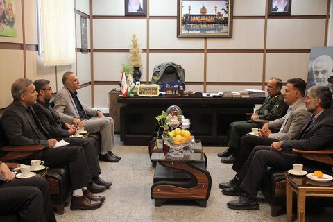 دیدار سرپرست بهزیستی فارس با فرمانده سپاه فجر استان