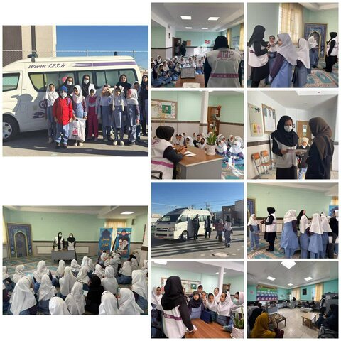 حضور کارشناسان اورژانس اجتماعی در دبستان دخترانه داریوش گنجی