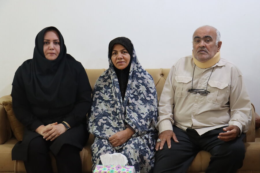 دیدار مدیرکل بهزیستی استان با جانباز سرافراز بهزیستی محمدعلی زنده‌بودی به مناسبت روز جانباز