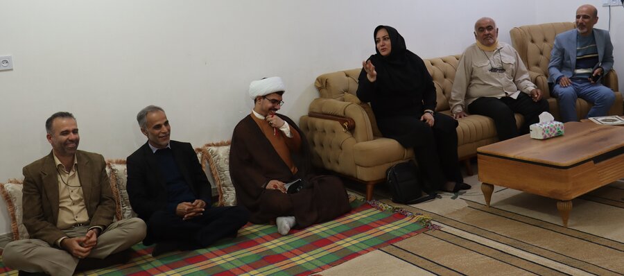 دیدار مدیرکل بهزیستی استان با جانباز سرافراز بهزیستی محمدعلی زنده‌بودی به مناسبت روز جانباز