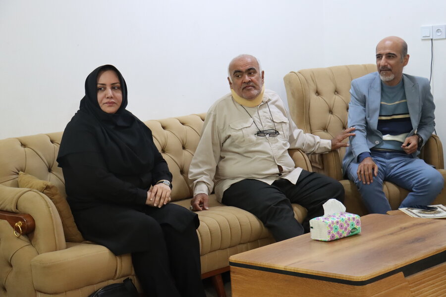 دیدار مدیرکل بهزیستی استان با جانباز سرافراز بهزیستی محمدعلی زنده‌بودی به مناسبت روز جانباز