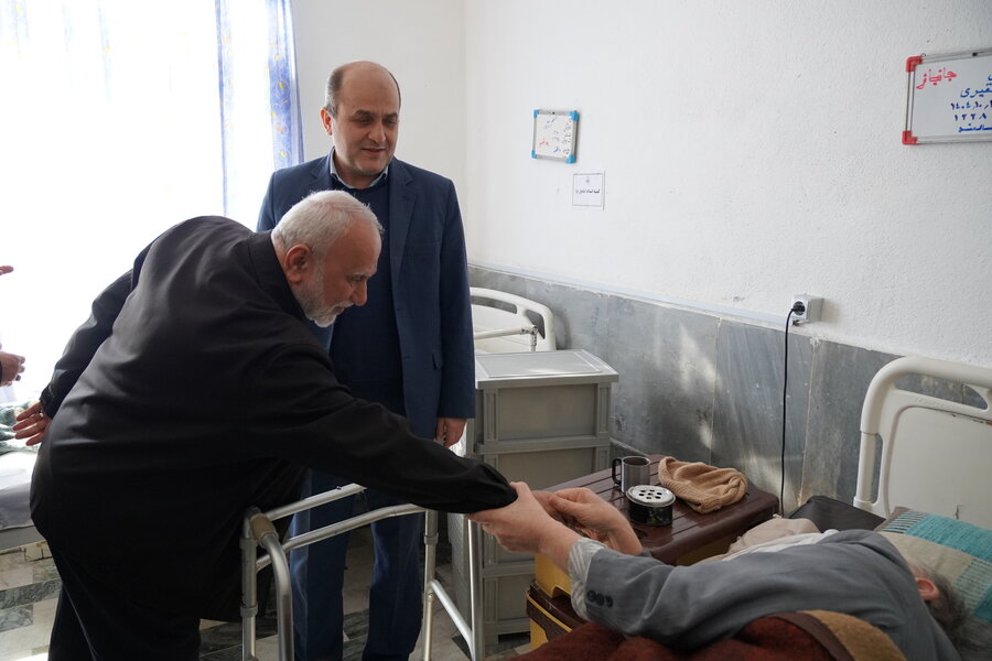 تجلیل از جانبازان آسایشگاه معلولین و سالمندان گیلان