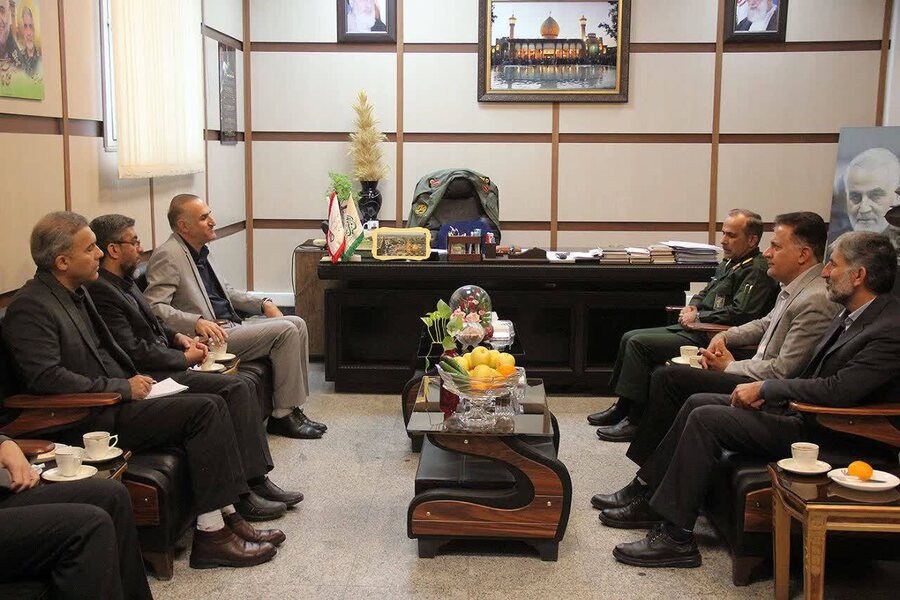 دیدار سرپرست بهزیستی فارس با فرمانده سپاه فجر استان 