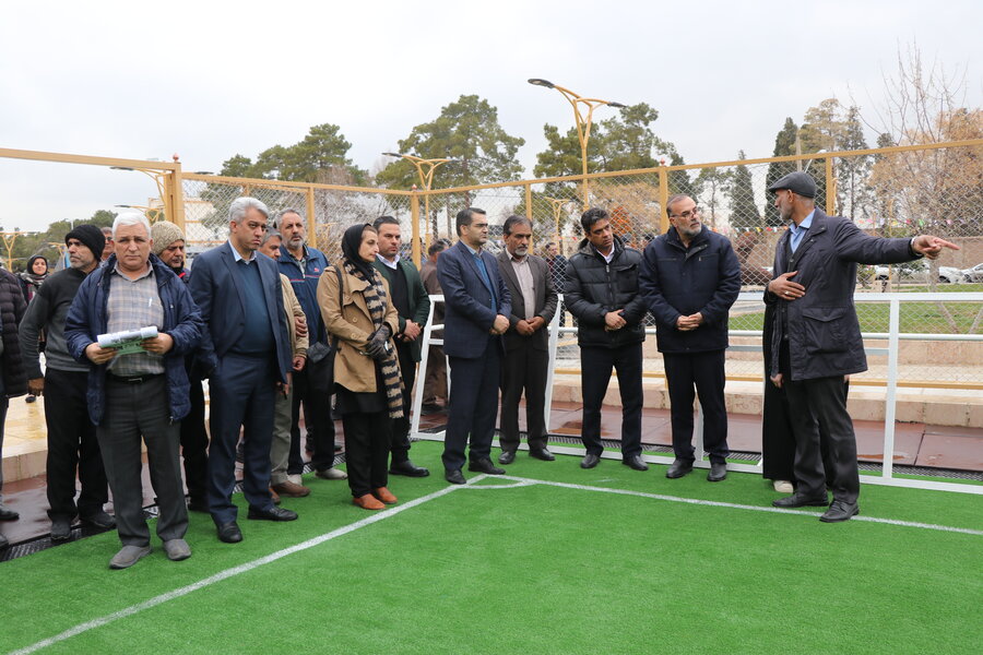 آیین پایان بهسازی بوستان “عصای سفید” در کرمان برگزار شد