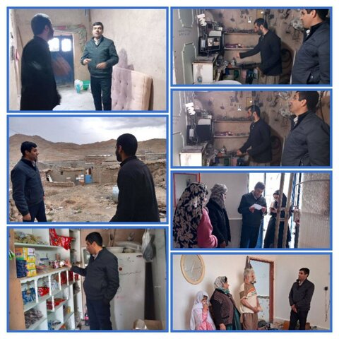 بازدید مدیر مرکز بهزیستی + زندگی بخش درح از مددجویان روستاهای سفالبند، کفاز، دامدامه و چاپنجسر
