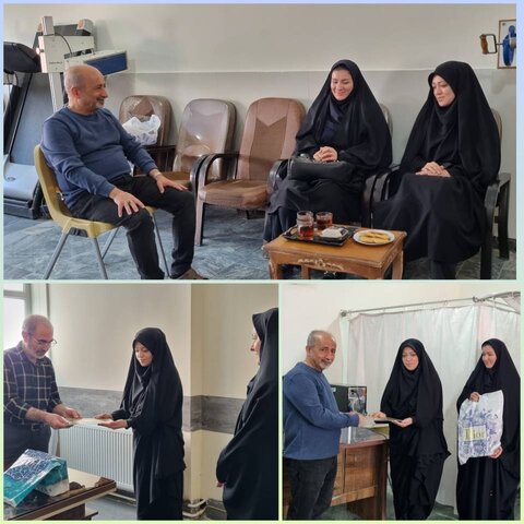 تجلیل رئیس بهزیستی سلماس از فرزندان رشید شهدا و رزمندگان