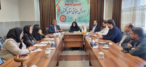 جلسه ستاد ماه مبارک رمضان با حضور قدسیه آب‌شناس، مدیرکل بهزیستی استان گلستان و معاونین این اداره کل برگزار شد