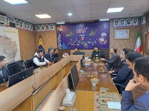 خمینی‌شهر| دیدار با فرمانده سپاه و بازدید از آسایشگاه جانبازان