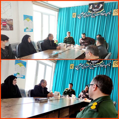 سرعین| نشست صمیمانه رئیس بهزیستی با فرمانده سپاه ناحیه شهرستان سرعین به مناسبت روز پاسدار