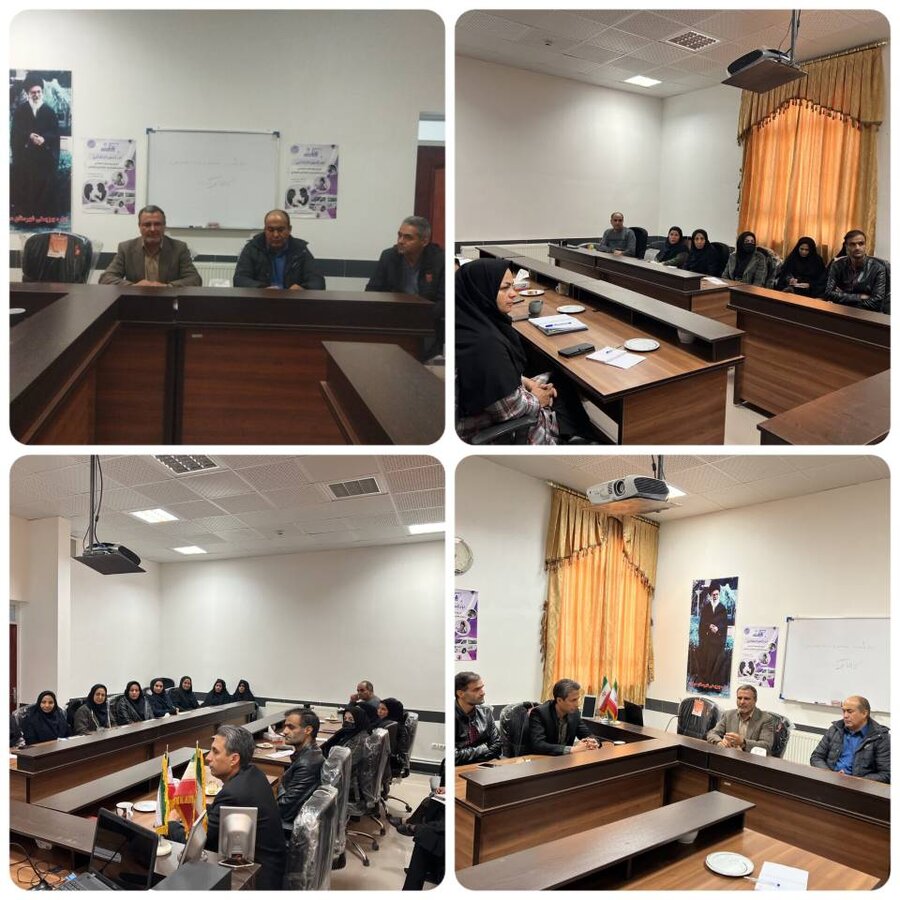 برگزاری جلسه تبیینی "کالابرگ معیشت خانوار در محل سالن اجتماعات اداره بهزیستی شهرستان سرایان