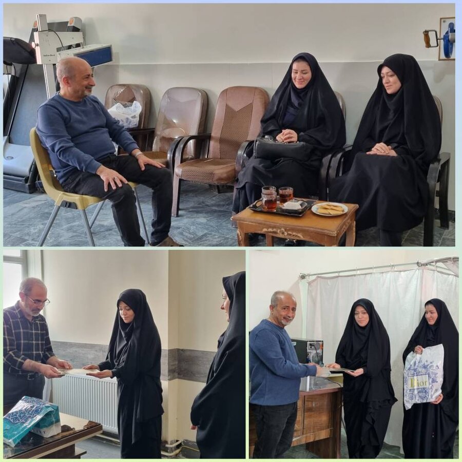 تجلیل رئیس بهزیستی سلماس از فرزندان رشید شهدا و رزمندگان