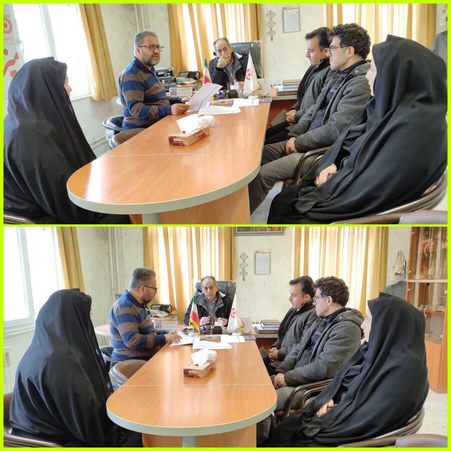 سرعین| نشست تخصصی عامل ذیحساب با رئیس و کارکنان بهزیستی سرعین در خصوص عملکرد شش ماهه دوم سال