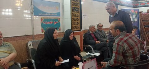 برپایی میز خدمت محله‌محور در مسجد حاج‌ملک گوگان