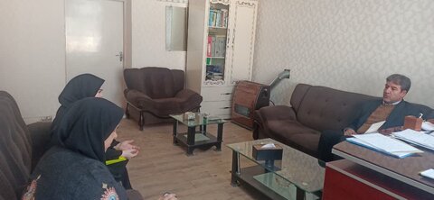 دیدار مدیرعامل مؤسسه سالمندان با رئیس بهزیستی آذرشهر