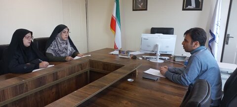 پاکدشت | دیدار رئیس اداره بهزیستی پاکدشت با رئیس اداره سمت در راستای پویش «سلام محله»