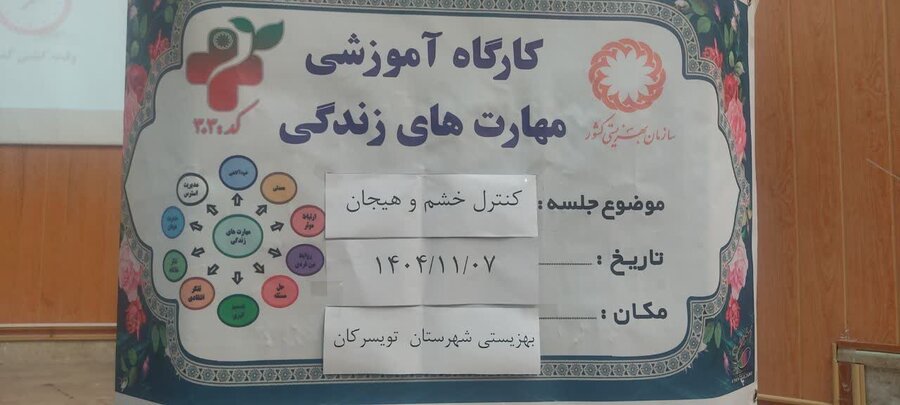 نظارت تخصصی بهزیستی همدان بر کارگاه کنترل خشم در تویسرکان