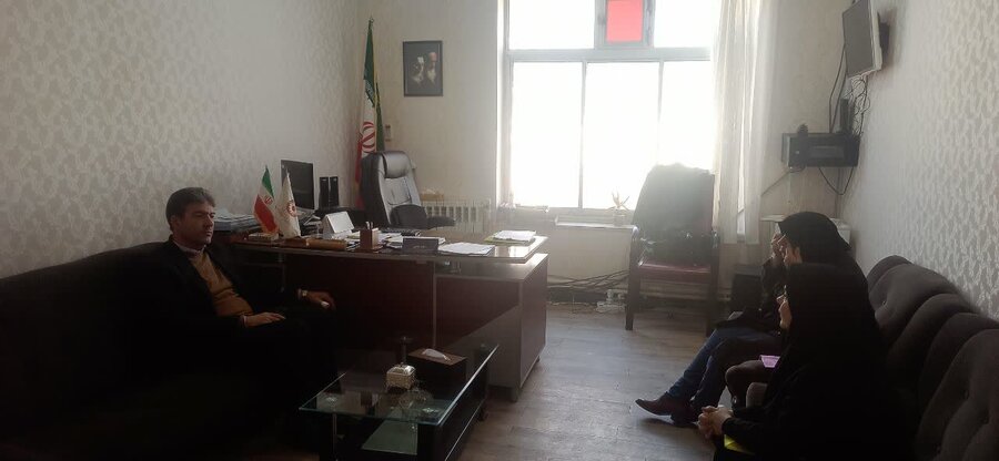 دیدار مدیرعامل مؤسسه سالمندان با رئیس بهزیستی آذرشهر