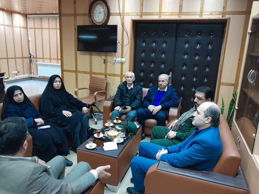 دیدار دکتر رضا جعفری مدیرکل بهزیستی گیلان با فرماندار و فرمانده سپاه شهرستان فومن