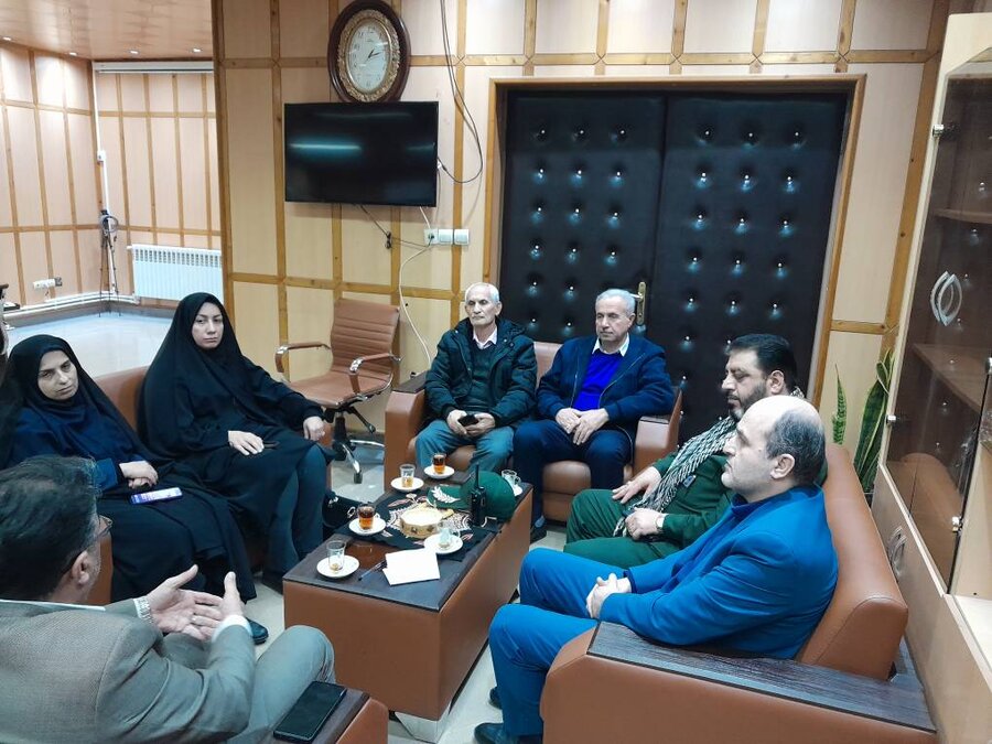 دیدار دکتر رضا جعفری مدیرکل بهزیستی گیلان با فرماندار و فرمانده سپاه شهرستان فومن