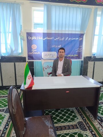 بر پایی میز خدمت در مصلی نماز جمعه پاتاوه