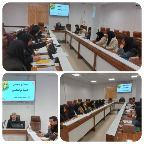 برگزاری بیست و پنجمین کمیته توانبخشی اداره بهزیستی شهرستان قاینات