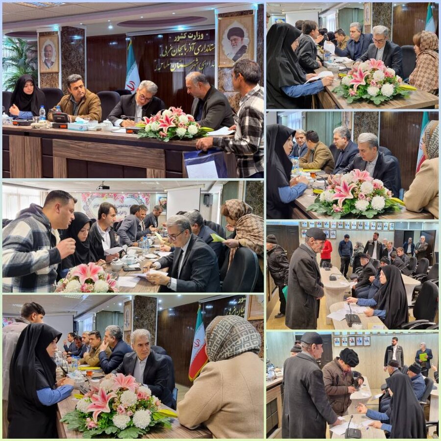 ملاقات مردمی فرماندار سلماس با همراهی رئیس بهزیستی