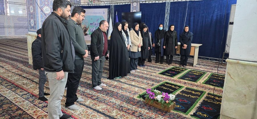 شهر قدس | به مناسبت  دهه فجر تجدید میثاق با آرمان شهدا در آیین غبارروبی و قرائت زیارت عاشورا در امامزاده حضرتین (ع) قدس