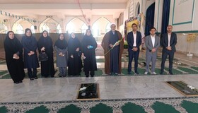 آیین عطرافشانی گلزار شهدا در سراسر استان برگزار شد