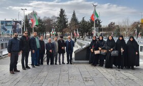 برگزاری مراسم غبارروبی گلزار شهدا قزوین